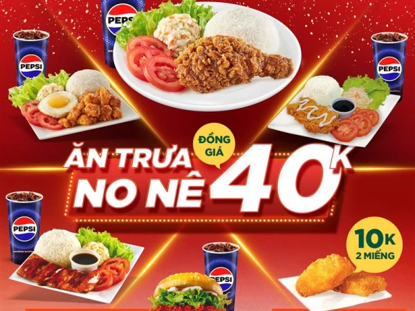 BỮA TRƯA NO NÊ - ĂN NGON THẢ GA, GIÁ CHỈ 40K