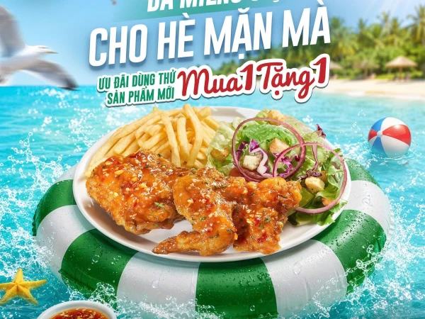 The Pizza Company Huế: Mua 1 Tặng 1 Gà Giòn Xốt Nước Mắm