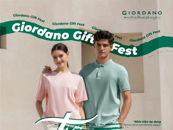 Giordano Gift Fest: Mua Sắm Bất Ngờ, Quà Tặng Bất Tận!