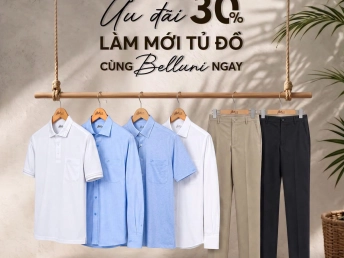 ƯU ĐÃI ĐẾN 30% | LÀM MỚI TỦ ĐỒ CÙNG BELLUNI NGAY