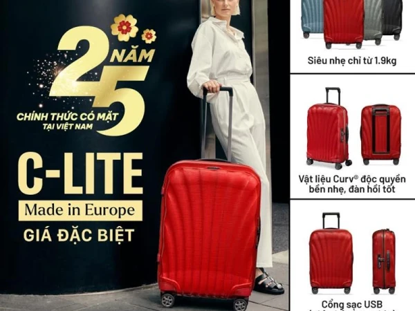 Samsonite- Ưu đãi đặc biệt mừng 25 năm 𝐒𝐚𝐦𝐬𝐨𝐧𝐢𝐭𝐞 chính thức có mặt tại Việt Nam!