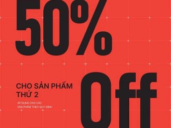 DOUBLE UP DEAL – Giảm 50% cho sản phẩm thứ 2