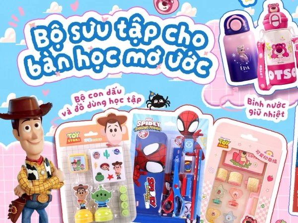 ✨ KHÁM PHÁ BỘ SƯU TẬP DISNEY CHÍNH HÃNG ĐẦY SẮC MÀU CHO GÓC HỌC TẬP MƠ ƯỚC ✨