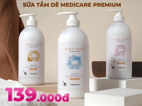 MEDICARE - Sữa tắm dê MEDiCARE Premium chính thức ra mắt