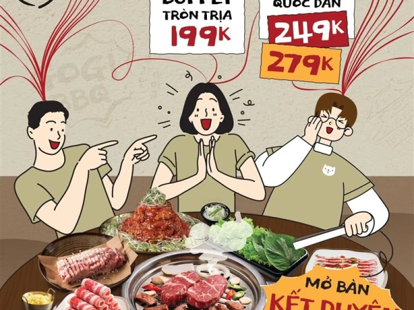 Gogi House- Buffet Quốc Dân 249K/279K