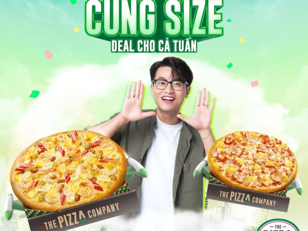 The Pizza Company- giảm 50% cho pizza thứ 2