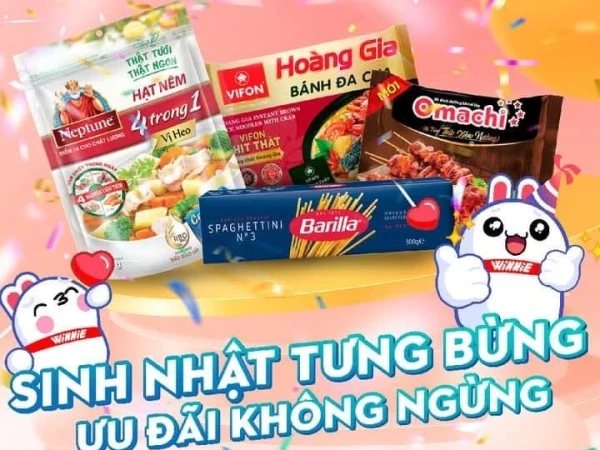 Winmart- Ưu đãi sinh nhật mua 1 tặng 1