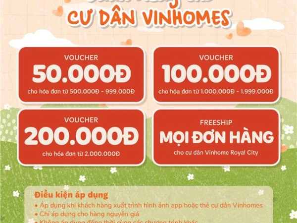 TẶNG MẸ VOUCHER CỰC HOT - DÀNH RIÊNG CHO CƯ DÂN VINHOMES 🔥🔥🔥