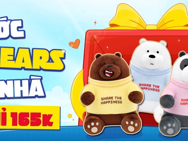ĂN CHUNG THẢ GA – RƯỚC WE BARE BEARS VỀ NHÀ