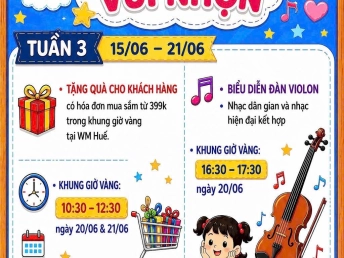 Bé Vui Cuối Tuần Tại WinMart Huế: Violon Hay, Quà Tặng Hấp Dẫn