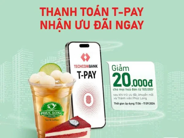 PHÚC LONG LÌ XÌ TRUNG THU 20K KHI THANH TOÁN T -PAY