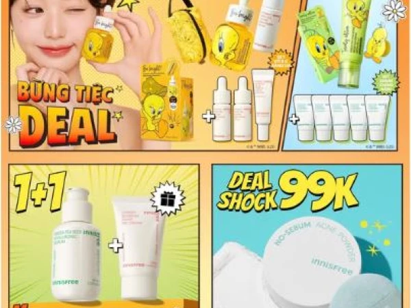 DEAL HOT BẤT NGỜ CHO HÈ RỰC RỠ CÙNG INNISFREE  TỪ 17-20/04!