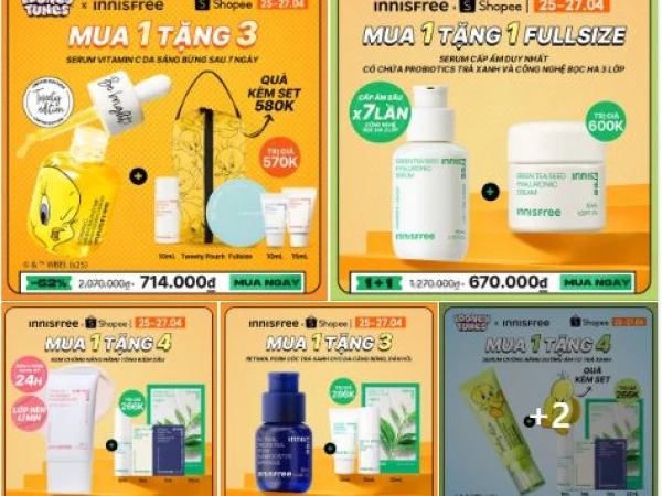 LƯƠNG VỀ, TUNG ƯU ĐÃI ĐÓN LỄ LỚN tại INNISFREE