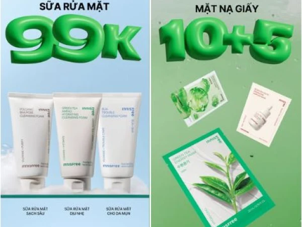 GIỮA THÁNG TUNG DEAL, INNISFREE QUÁ NHIỀU ƯU ĐÃI ĐÂY CÁC NÀNG ƠI