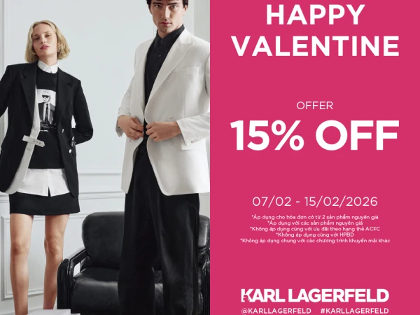 KARL LAGERFELD | HAPPY VALENTINE - OFFER 15% OFF