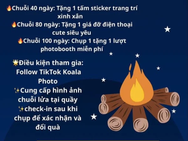 TÍCH CHUỖI LỬA – NHẬN QUÀ XỊN TẠI KOALA PHOTO
