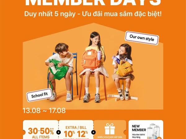 MEMBER DAYS | ƯU ĐÃI CỰC ĐỈNH, MUA SẮM THỎA THÍCH | LOCKnLOCK