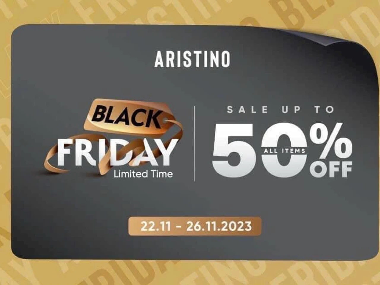 Black Friday: Aristino Sale up to 50% toàn bộ sản phẩm