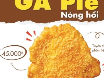 Gà Pie siêu ngon đã lên kệ tại Lotteria, giá dùng thử chỉ 45.000đ/miếng
