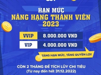 📣 CÔNG BỐ HẠN MỨC NÂNG HẠNG THÀNH VIÊN VIP/VVIP 2023 💃🏻💃🏻
