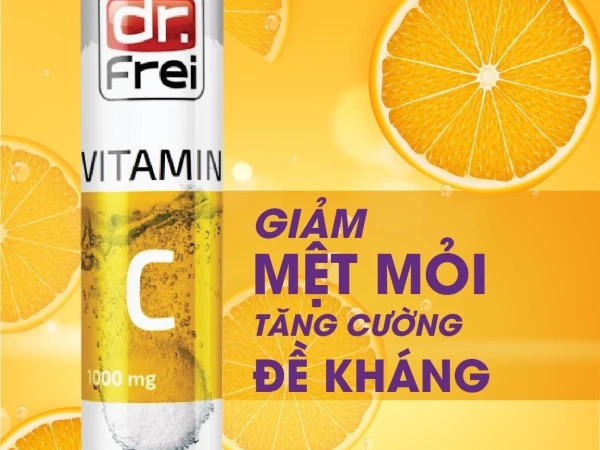 𝗠𝗘𝗗𝗶𝗖𝗔𝗥𝗘 𝘅 𝗗𝗥.𝗙𝗥𝗘𝗜 GIẢM MỆT MỎI, TĂNG ĐỀ KHÁNG ☀ Bổ sung Vitamin C với DR.FREI