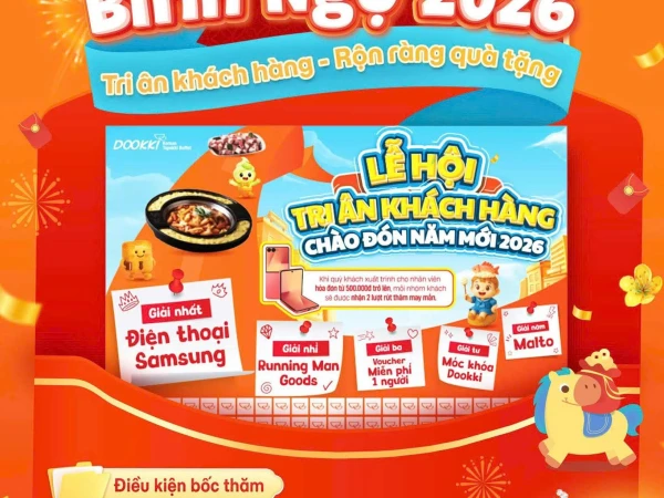 DOOKKI TRI ÂN KHÁCH HÀNG - RỘN RÀNG QUÀ TẶNG
