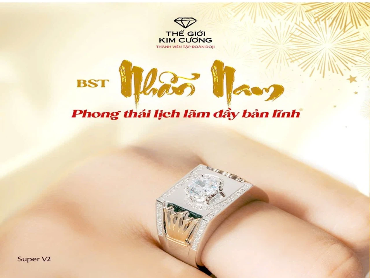 NHẪN NAM ĐẾN ƯU ĐÃI 25(*) % – PHONG THÁI LỊCH LÃM ĐẦY BẢN LĨNH