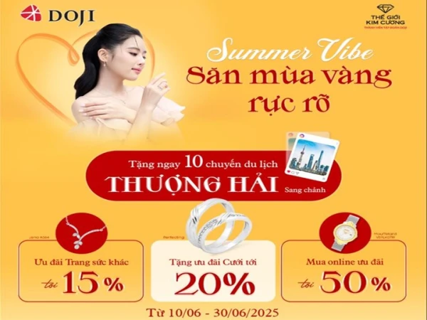 TRANG SỨC SUMMER VIBE - SĂN SALE MÙA VÀNG RỰC RỠ