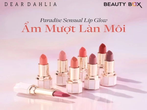 BEAUTY BOX_DEAR DAHLIA | SON BÓNG DƯỠNG ẨM MỊN MƯỚT LÀN MÔI