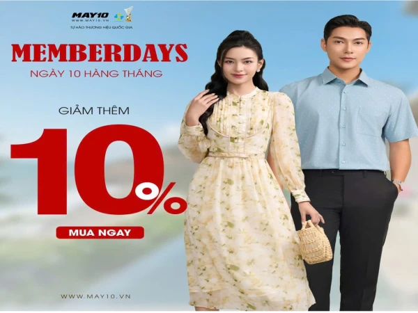 NGÀY HỘI THÀNH VIÊN - THÊM ƯU ĐÃI HOT | 𝐆𝐈𝐀̉𝐌 𝐓𝐇𝐄̂𝐌 𝟏𝟎% 𝐓𝐎̂̉𝐍𝐆 𝐇𝐎́𝐀 Đ𝐎̛𝐍
