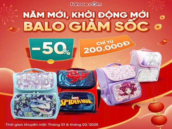 🎯NĂM MỚI KHỞI ĐỘNG MỚI - BALO GIẢM SỐC ĐẾN 50%