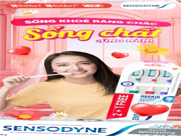 [WINMART x SENSODYNE] SỐNG KHỎE RĂNG CHẮC - SỐNG CHẤT CÙNG NÀNG🎀🎀🎀