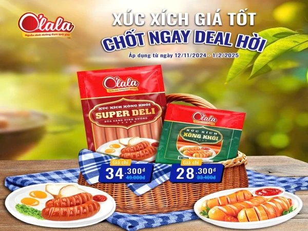 Xúc xích O'lala giá tốt - Chốt ngay deal hời 😍😍😍