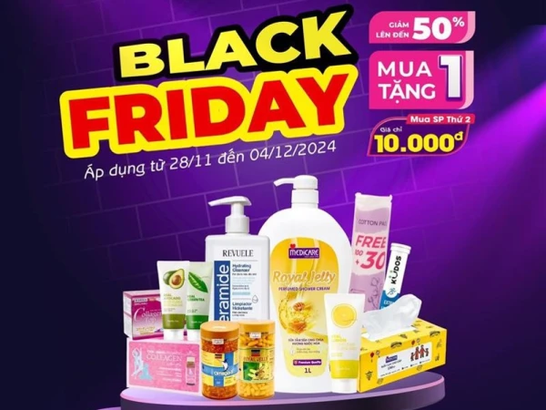 BLACKFRIDAY | TRIỆU DEAL BÙNG CHÁY - MUA 1 TẶNG 1 - ƯU ĐÃI ĐẾN 50% Từ 28/11 - 04/12/2024