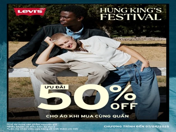 LEVI'S_𝐇𝐚𝐩𝐩𝐲 𝐇𝐮𝐧𝐠 𝐊𝐢𝐧𝐠’𝐬 𝐅𝐞𝐬𝐭𝐢𝐯𝐚𝐥 – 𝐇𝐨𝐭 𝐃𝐞𝐚𝐥𝐬 𝟓𝟎% 𝐎𝐟𝐟