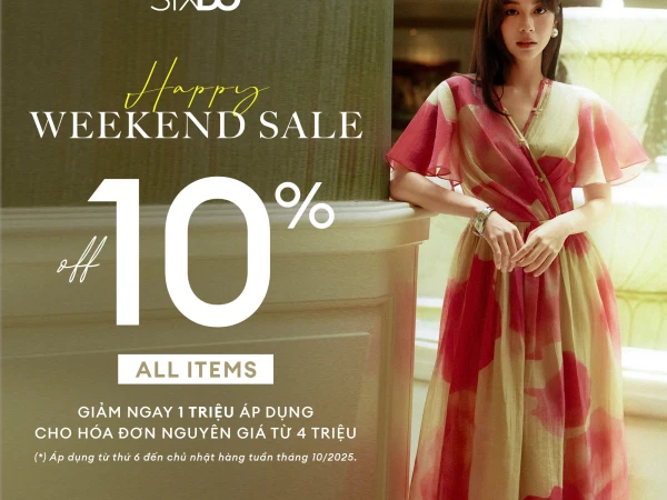 SIXDO HAPPY WEEKEND SALE | OFF 10% ALL ITEMS