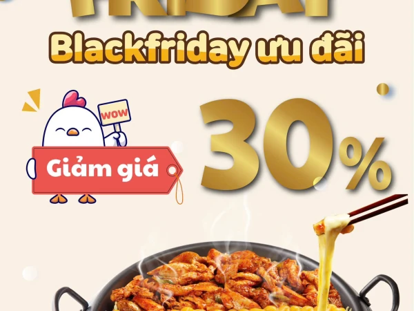 BLACK FRI-DAY: ƯU ĐÃI GIẢM GIÁ 30%