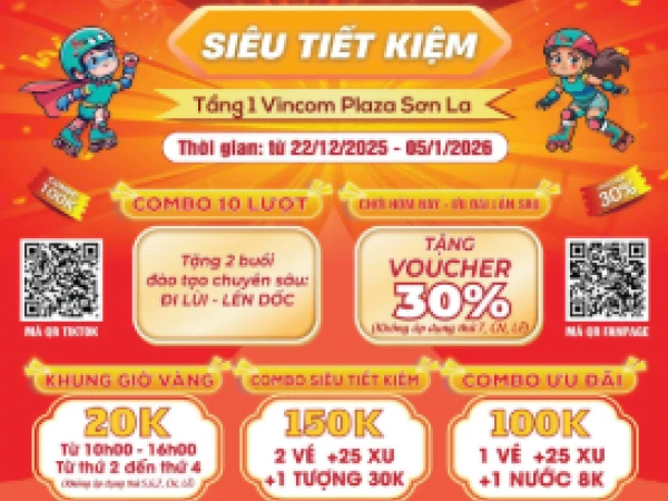 THÔNG BÁO CÁC CHƯƠNG TRÌNH ƯU ĐÃI PATIN HD SPORTY SƠN LA- VINCOM PLAZA SƠN LA