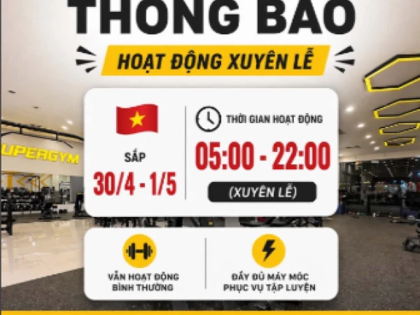SUPER GYM THÔNG BÁO