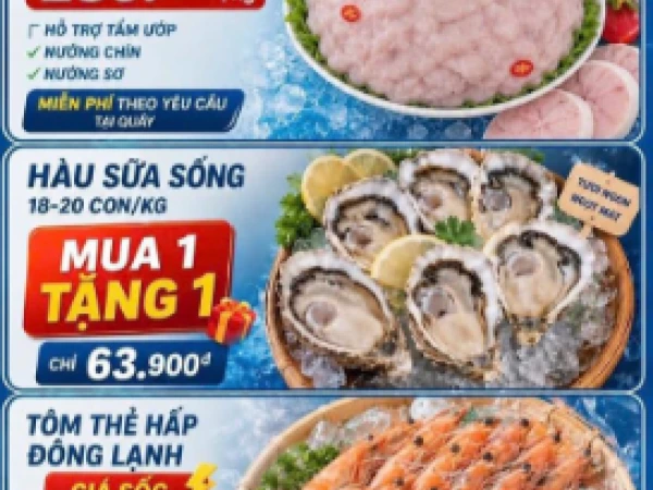 CUỐI TUẦN BÙNG NỔ KHUYẾN MẠI THUỶ SẢN