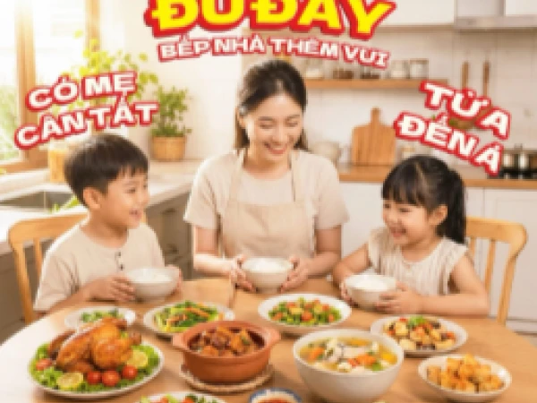COMBO ĐỦ ĐẦY - BẾP NHÀ THÊM ẤM, CẢ NHÀ AI CŨNG VUI