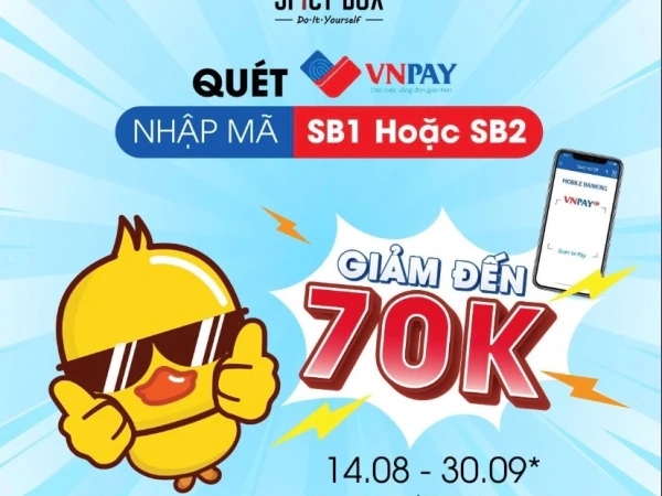 Thanh toán bằng VNPay tại Spicy Box giảm đến 70K