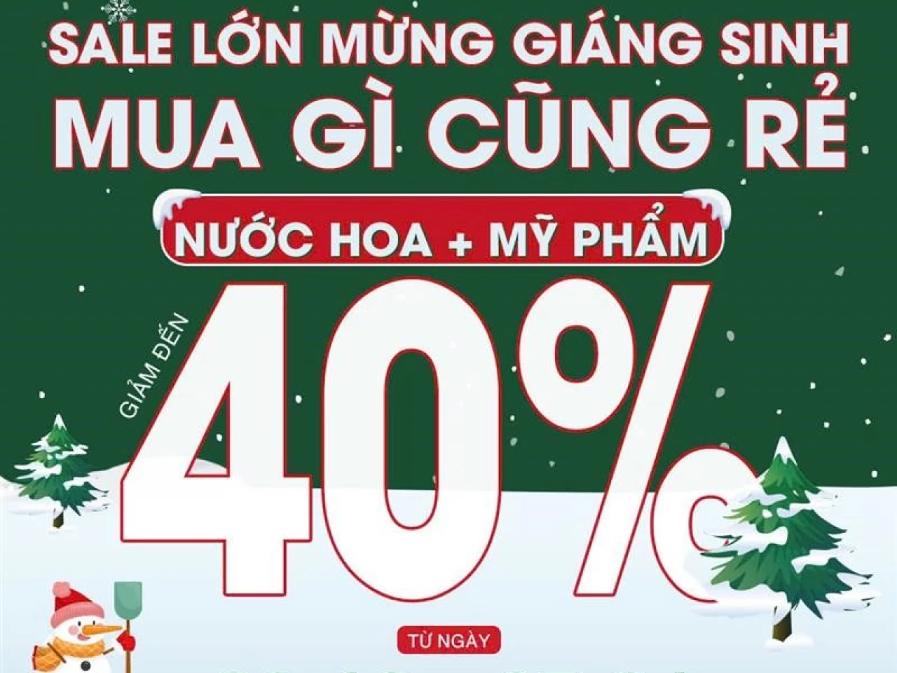 Thế giới nước hoa Sale lớn mừng giáng sinh - mua gì cũng rẻ