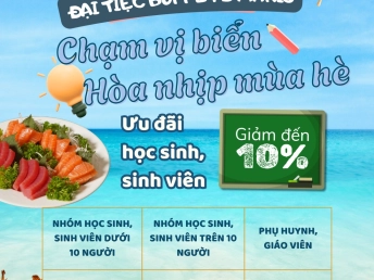 ĐẠI TIỆC BUFFET D’MARIS: CHẠM VỊ BIỂN, HÒA NHỊP MÙA HÈ