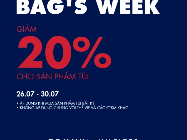TOMMY BAG'S WEEK - GIẢM 20% CHO SẢN PHẨM TÚI