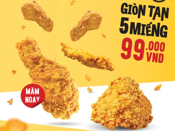 🔥DEAL HOT - GIÒN TAN 5 MIẾNG 99K