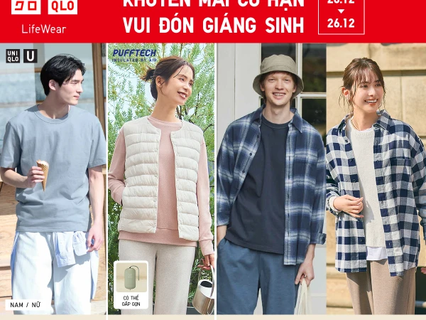 UNIQLO: ƯU ĐÃI NGẬP TRÀN - VUI ĐÓN GIÁNG SINH