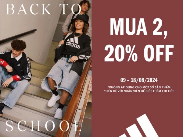 Adidas Giảm 30% đến 50% hàng ngàn sản phẩm