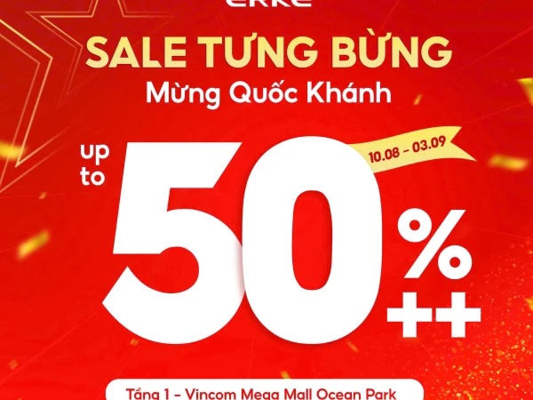 SALE TƯNG BỪNG - MỪNG QUỐC KHÁNH CÙNG ERKE OCEAN PARK