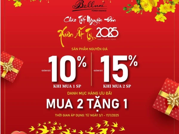 ĐÓN TẾT ẤT TỴ SANG TRỌNG CÙNG BELLUNI - GIẢM ĐẾN 15%!